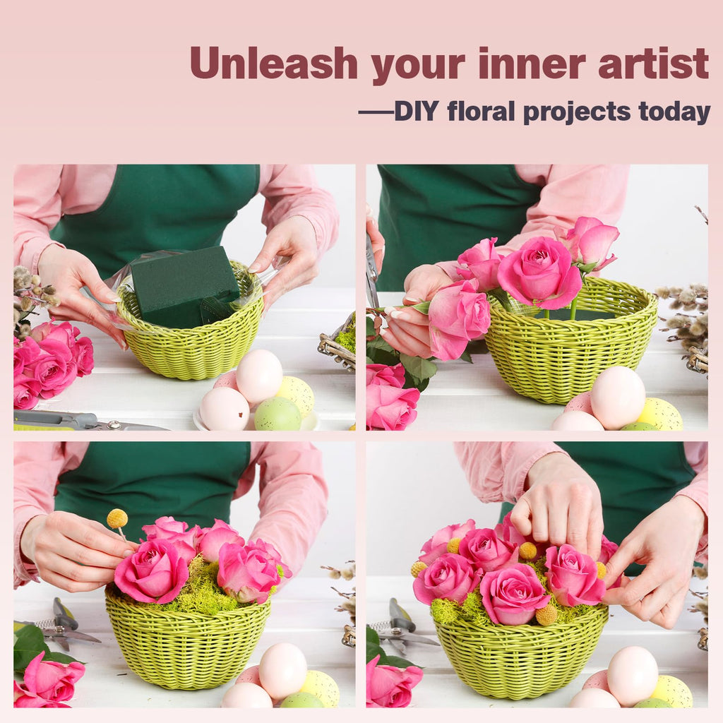 6-Pack Floral Foam Blocks, Green Planter Styrofoam for Artificial Flowers