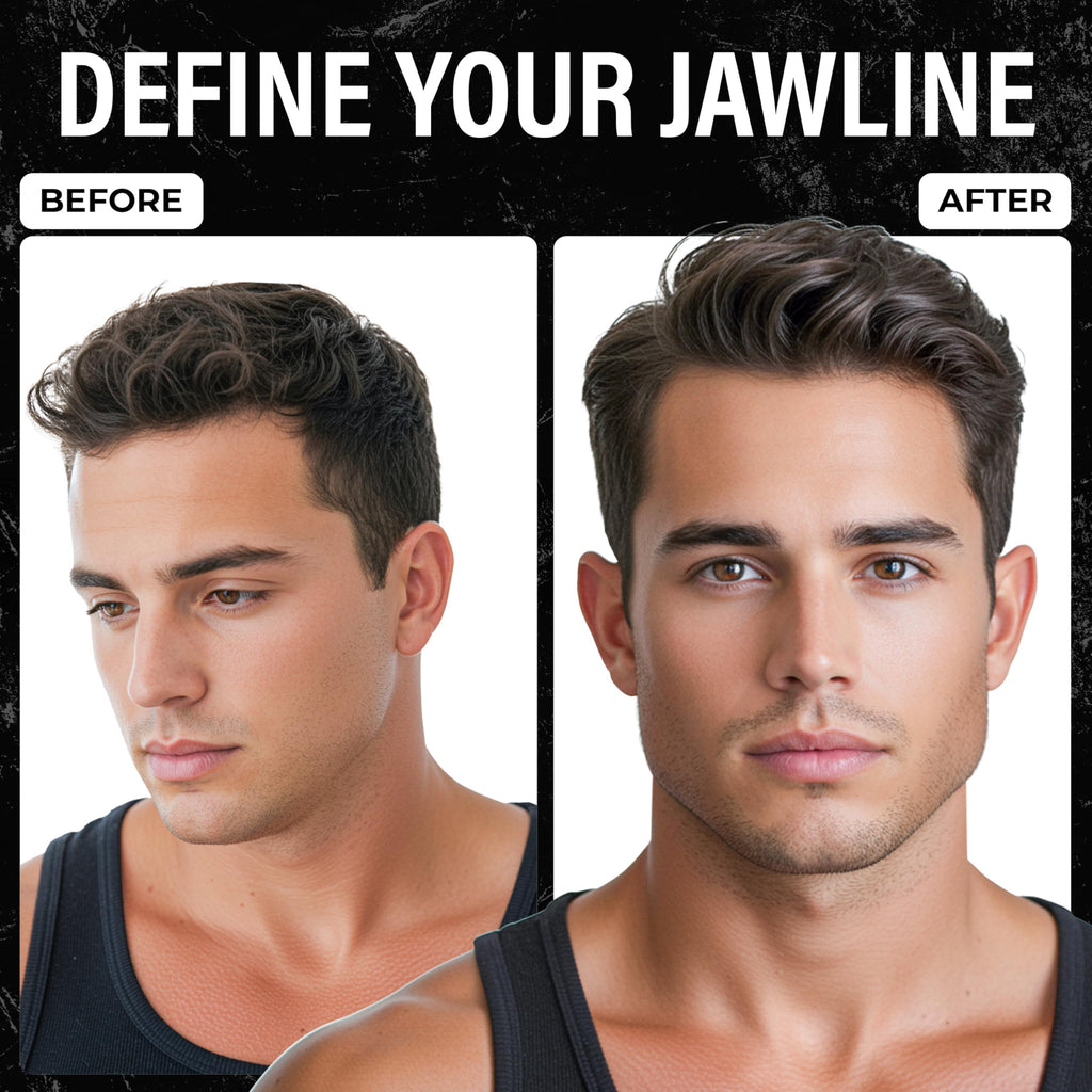 Jaw Exerciser for Men & Women - 4 Pack Set - Defines Facial Muscles