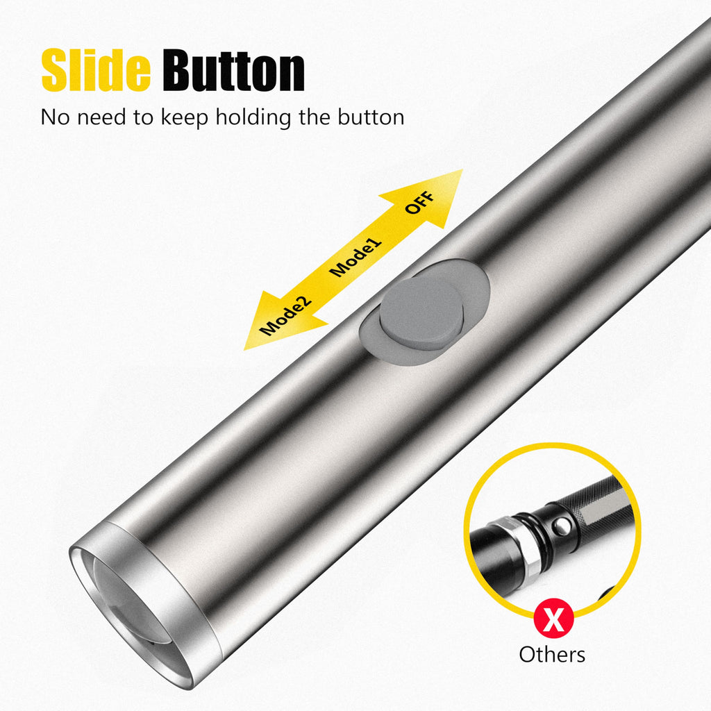 FYNIGO 2 Pcs Laser Pointer | 2 Modes & AA Battery Classic Type