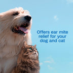 ADAMS Ear Mite Treatment for Dogs & Cats, Soothing Aloe, 0.5 Fl Oz