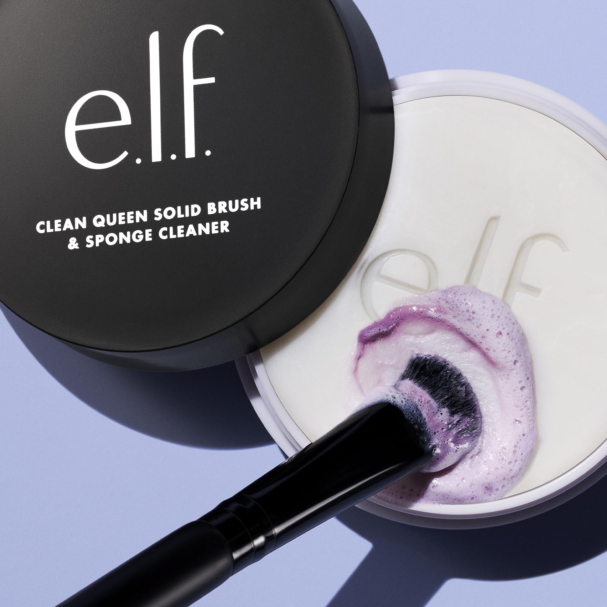 Buy now e.l.f. Clean Queen Solid Brush & Sponge Cleaner, Cleanses Face & Eye Makeup Brushes & Sponges, Nourishing, Non-Damaging Formula, Vegan & Cruelty-Free at indiglob india