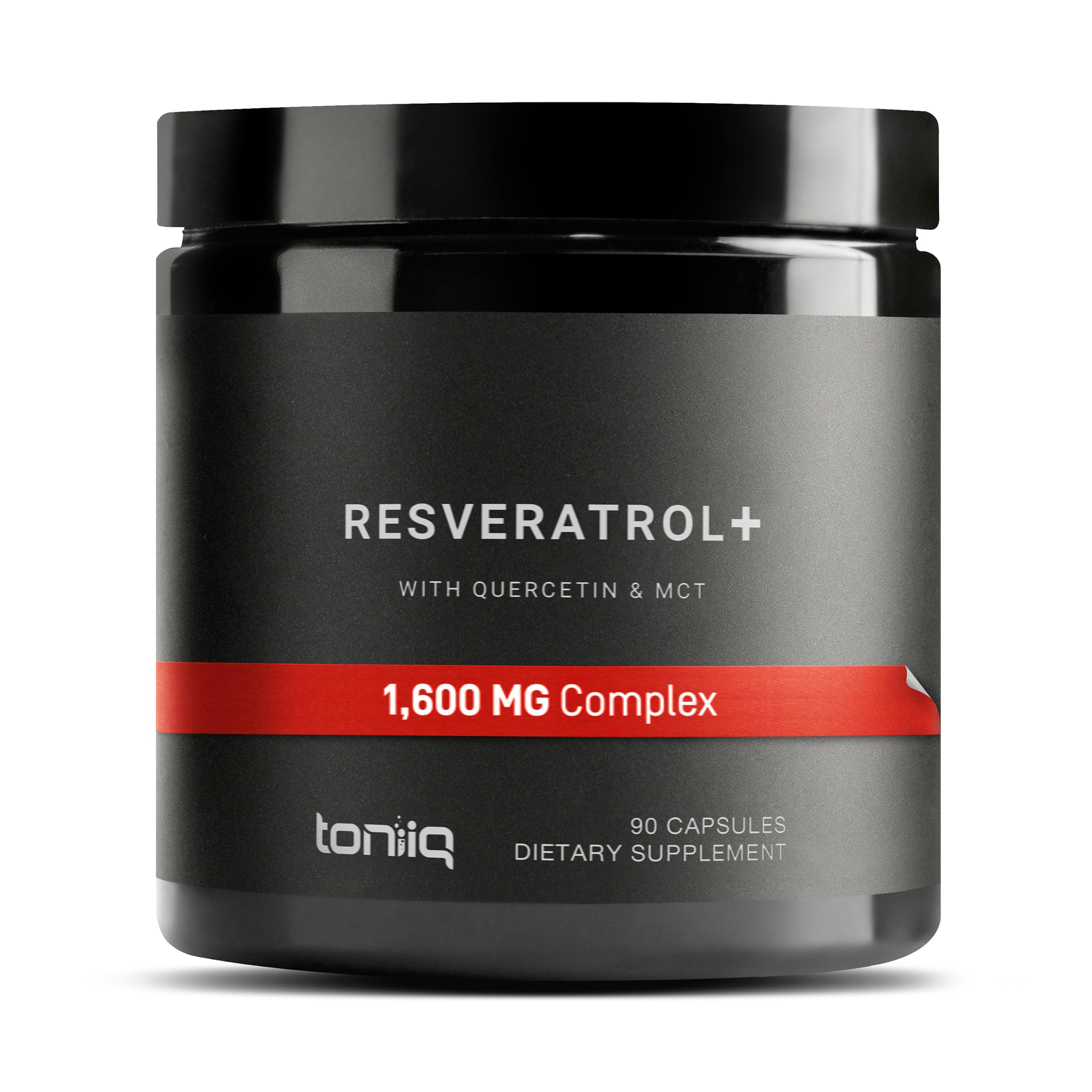 Toniiq NSF Certified Ultra High Purity Resveratrol Capsules | 98% Trans-Resveratrol - Highly Purified and Bioavailable - 180 Caps Resveratrol Supplement