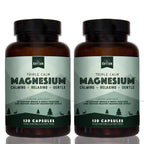 Natural Rhythm Triple Calm Magnesium Complex - 120 Capsules, Chelated Magnesium Glycinate, Taurate & Malate, High Absorption Supplement for Sleep, Stress, Muscle & Heart Support, Non-GMO, Vegan
