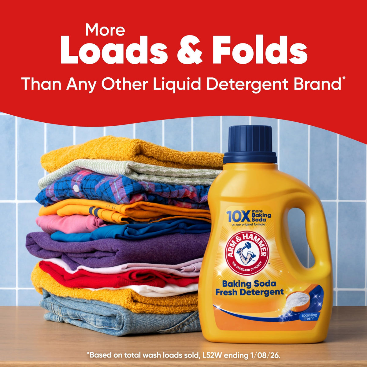 ARM & HAMMER Baking Soda Fresh Liquid Laundry Detergent