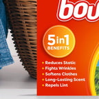 Buy now Bounce Fabric Softener Dryer Sheets, Outdoor Fresh Scent, 34 Count at indiglob india