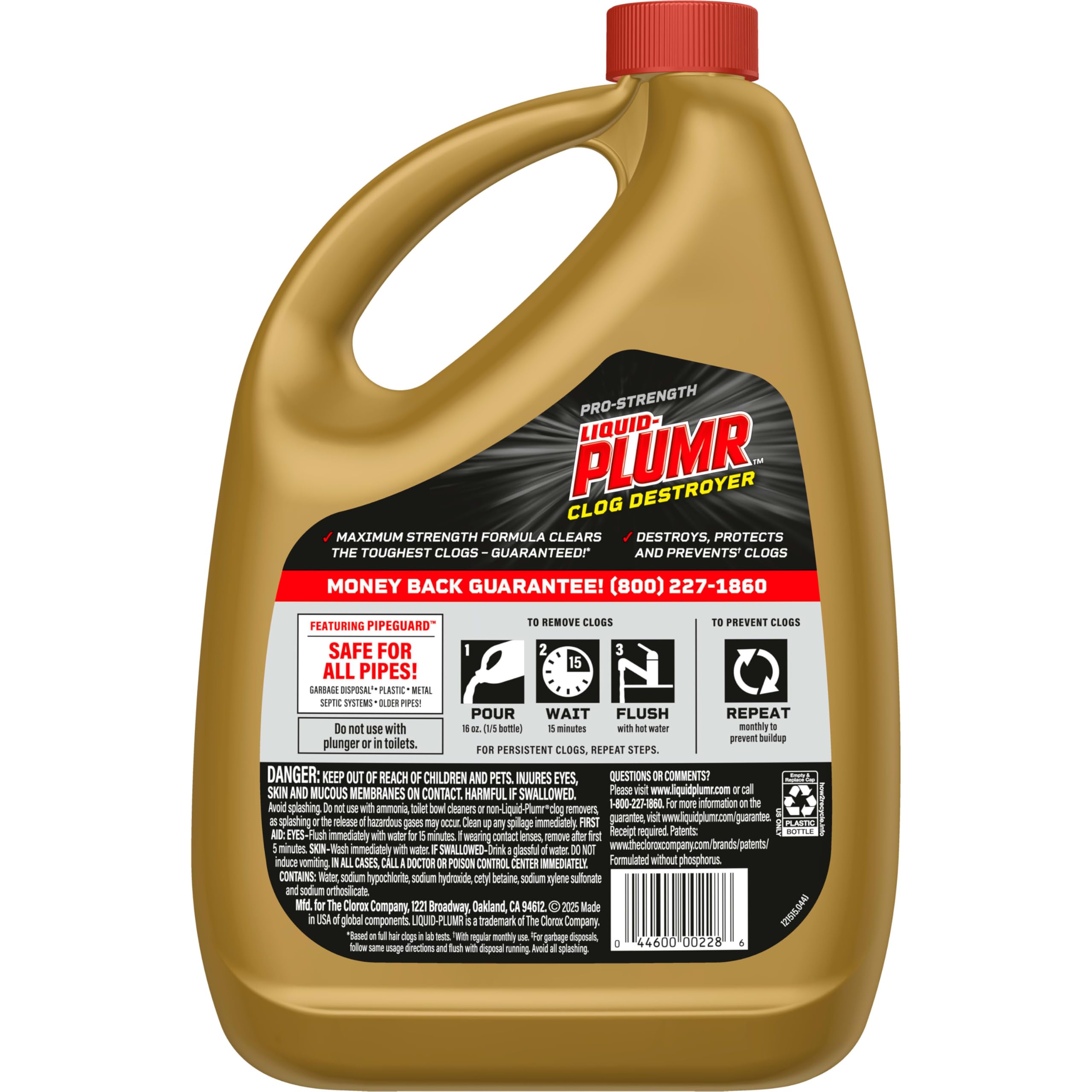 Buy now Clorox Liquid-Plumr Pro-Strength Clog Destroyer, Liquid Drain Cleaner, 80 Fluid Ounces (Package May Vary) at indiglob india