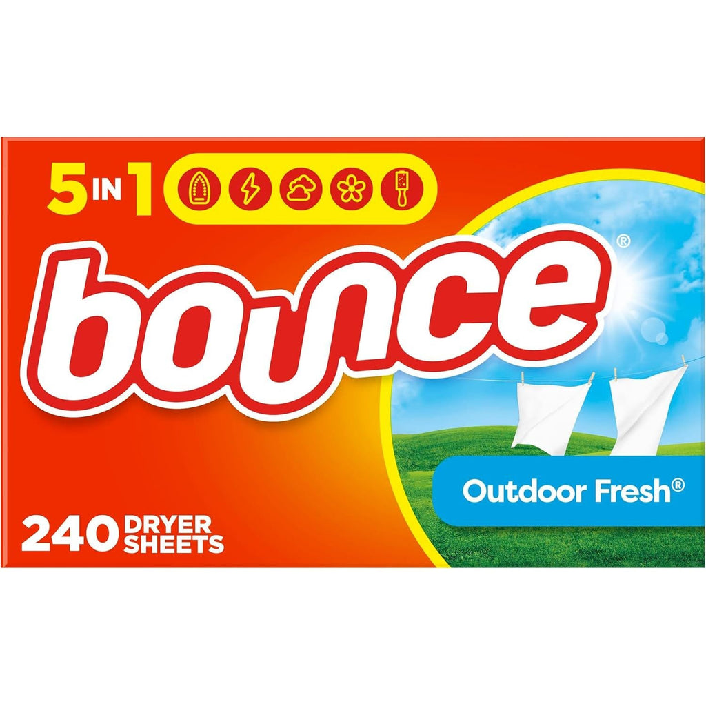 Buy now Bounce Dryer Sheets Laundry Fabric Softener, Outdoor Fresh Scent, 240 Count 240 Count (Pack of 1) Dryer Sheets, 240 count at indiglob india
