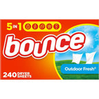 Buy now Bounce Dryer Sheets Laundry Fabric Softener, Outdoor Fresh Scent, 240 Count 240 Count (Pack of 1) Dryer Sheets, 240 count at indiglob india
