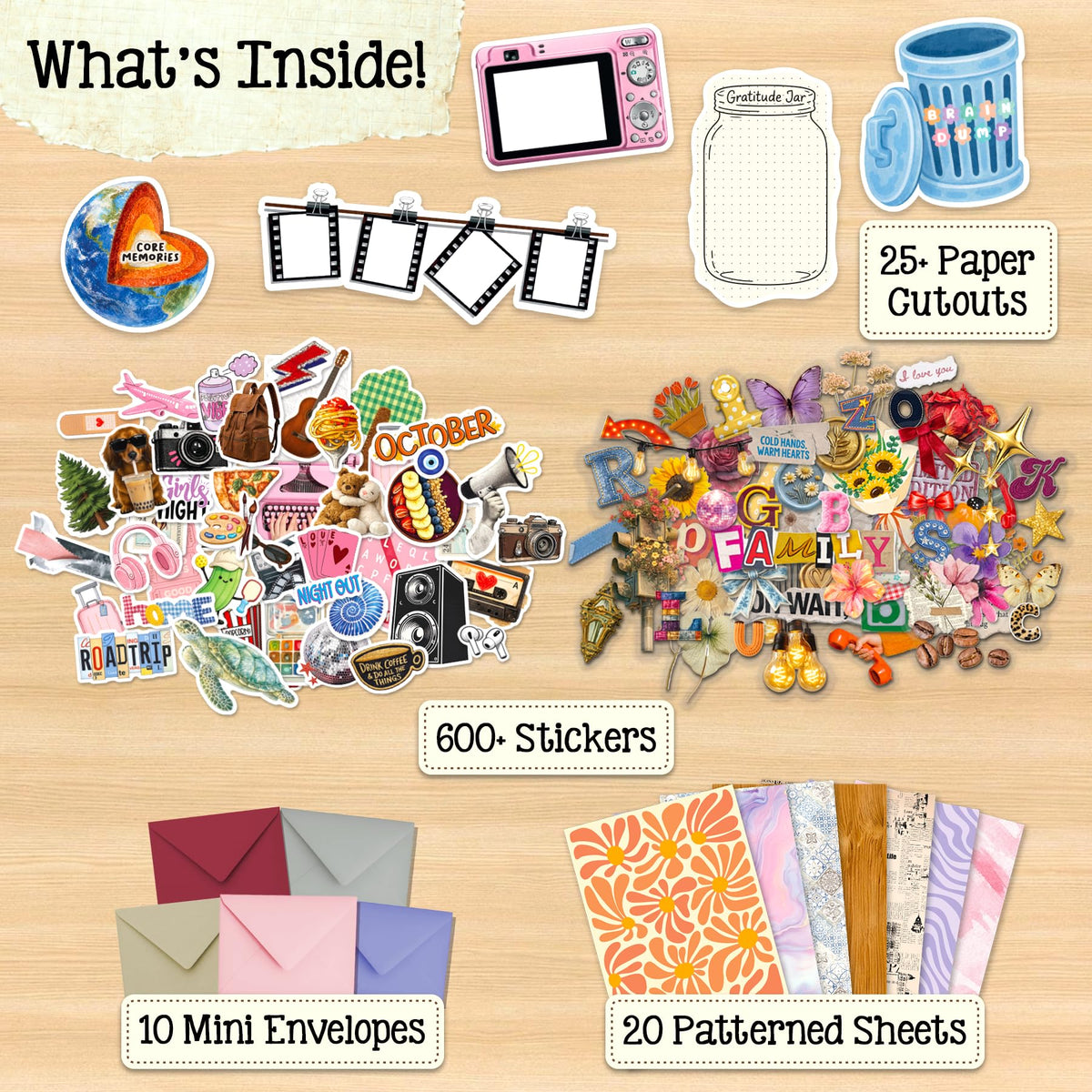 My Artsy Stash – Scrapbooking Kit, Journaling Kit & Junk Journal Supplies