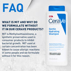 CeraVe Gentle Hydrating Shampoo with Hyaluronic Acid for Hair & Scalp, 12oz | Leaves Hair and Scalp Soft and Healthy-Looking with Ceramides, Niacinamide and A Color Safe Formula