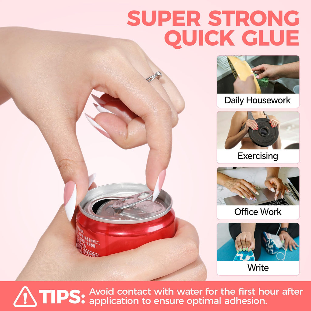 Luckyfairy Super Strong Gel Nail Glue for Press On Nails