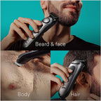 Buy now Braun All-in-One Style Kit Series 7 7410, 8-in-1 Trimmer for Men with Beard Trimmer, Body Trimmer for Manscaping, Hair Clippers & More, Sharpest Blade, 40 Length Settings, Waterproof at indiglob india