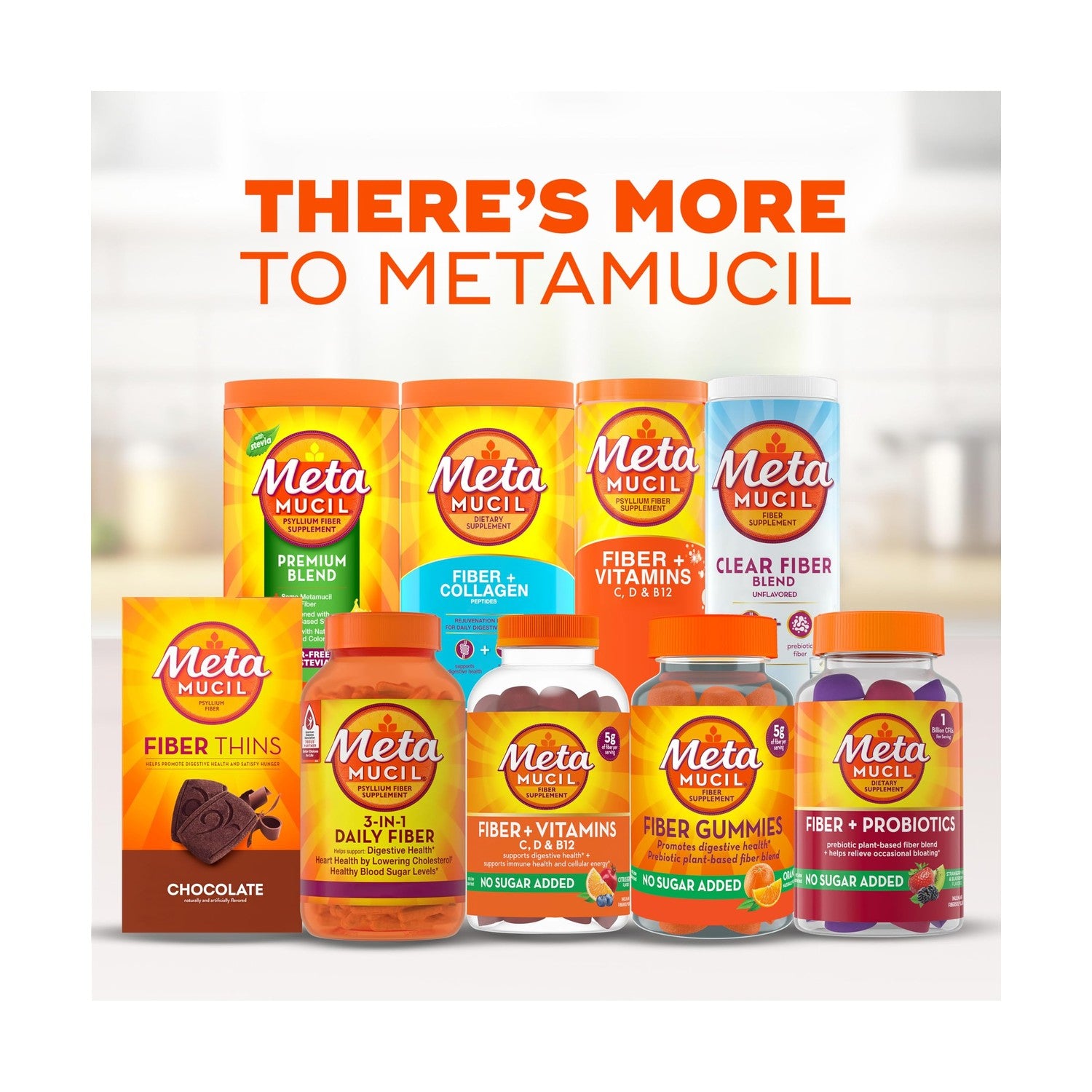 Metamucil Fiber Gummies for Adults with Vitamins C, D, B12 for Metabolism, No Sugar Added Citrus Berry Flavor, 5g Plant Based Prebiotic Fiber Supplement Blend, 120 Count