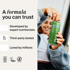 Huel Daily Greens Ready-to-Drink | Superfood Super Greens | 4g Fiber | Blueberry Lemon Thyme | 12 fl oz - 12 Pack | 42 Vitamins, Minerals, and Superfoods | Adaptogens, Antioxidants, & Probiotics