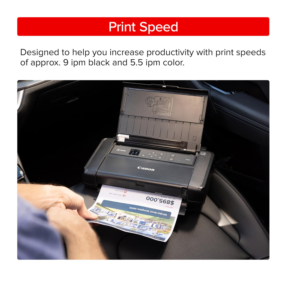 Canon PIXMA TR160 Color Wireless Portable Printer