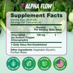 [2 Pack] Chlorophyll Liquid Drops 6000MG – Natural Liquid Chlorophyll Drops for Detox, Energy, Skin – Internal Deodorant – Vegan Chlorophyll Liquid Drops for Kids & Adults – US-made, Non-GMO - 4 Fl Oz