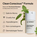 Buy now Honest Beauty Deep Hydration Face Cream for Dry Skin, Hydrates and Supports Natural Moisture Barrier, Hypoallergenic, Gentle Sensitive, 1.7 fl oz at indiglob india