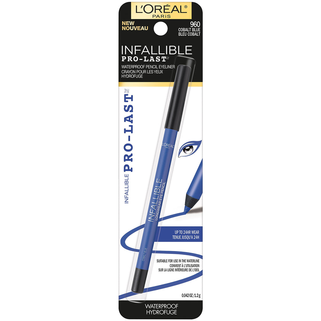 Buy now L'Oreal Paris Makeup Infallible Pro-Last Pencil Eyeliner, Waterproof and Smudge-Resistant, Glides on Easily to Create any Look, Black, 0.042 oz., 1 Count at indiglob india