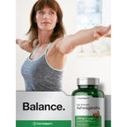 Horbäach Ashwagandha Supplement | Max Strength | 120 Capsules | Non-GMO, Gluten Free
