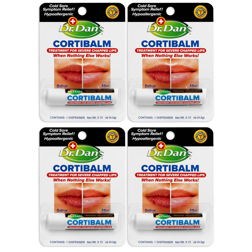 Buy now Dr. Dan's Cortibalm-5 pack- for Dry Cracked Lips Healing Lip Balm for Severely Chapped Lips - Designed for Men, Women and Children at indiglob india