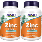 NOW Foods Supplements, Zinc (Zinc Gluconate) 50 mg, Supports Enzyme Functions*, Immune Support*, 250 Tablets