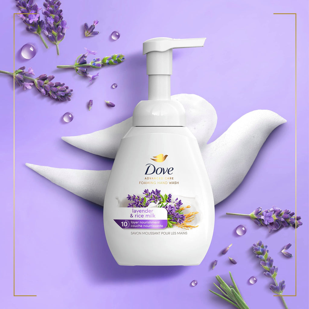 Buy now Dove Lavender & Rice Milk Protects Skin from Dryness, Foaming Hand Wash More Moisturizers than the Leading Ordinary Hand Soap, 10.1 oz at indiglob india