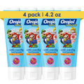 Orajel Naturals Super Mario Kids Fluoride Toothpaste, Berry, 4.2 Oz, 4-Pack