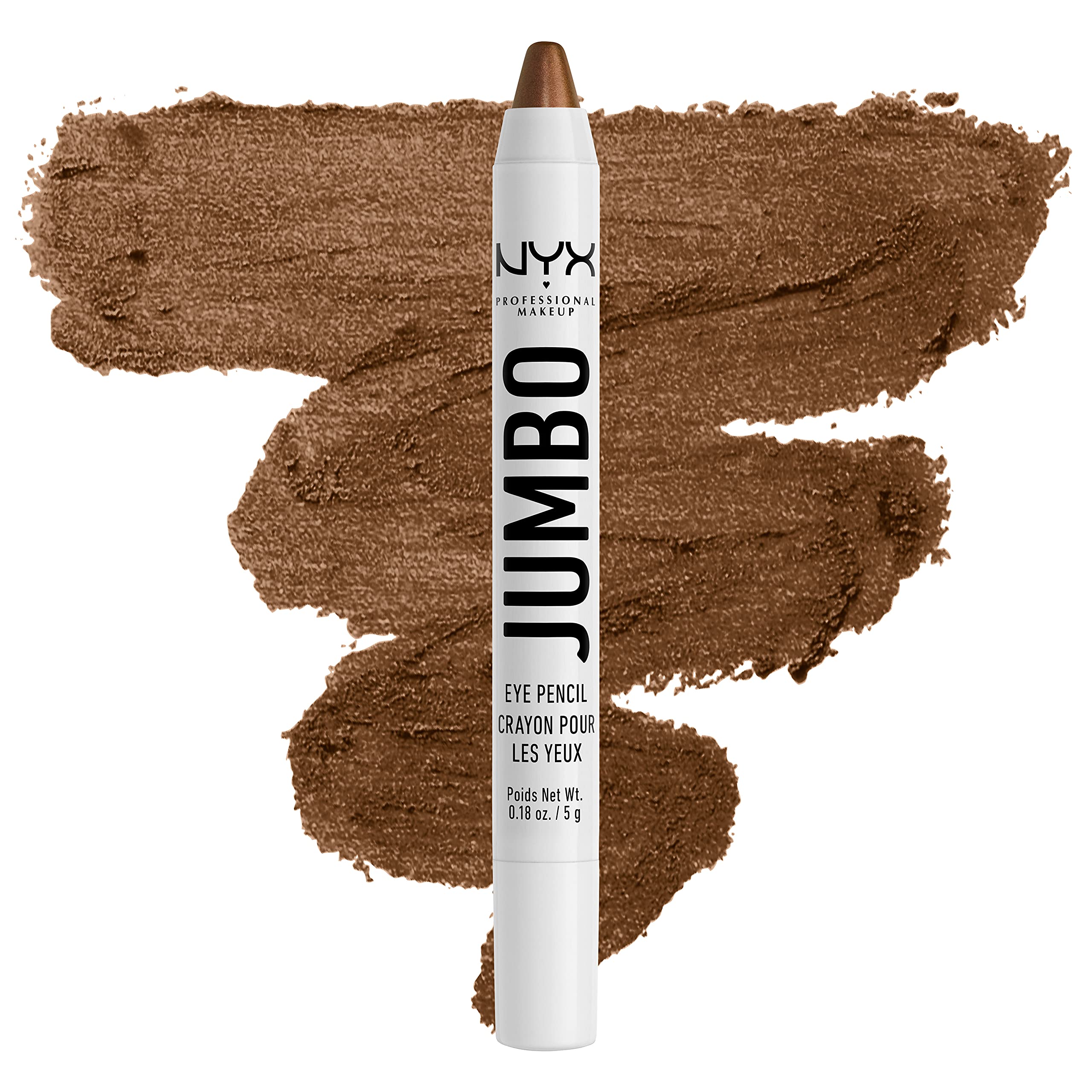 Buy now NYX PROFESSIONAL MAKEUP Jumbo Eye Pencil, Blendable Eyeshadow Stick & Eyeliner Pencil - Cottage Cheese (Silver) at indiglob india