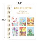Dot by Letter Adults Coloring Book, Dot Art for Adults, 40 Unique Animal, Floral & Landscape Patterns Crafts Kits(Not Including Marker)