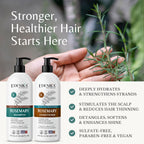 Rosemary Shampoo and Conditioner Set with 100% Rosemary Oil & Biotin for Thinning Hair, Anti-Hair Loss & Strengthening Botanical Formula, Women & Men, Sulfate-Free