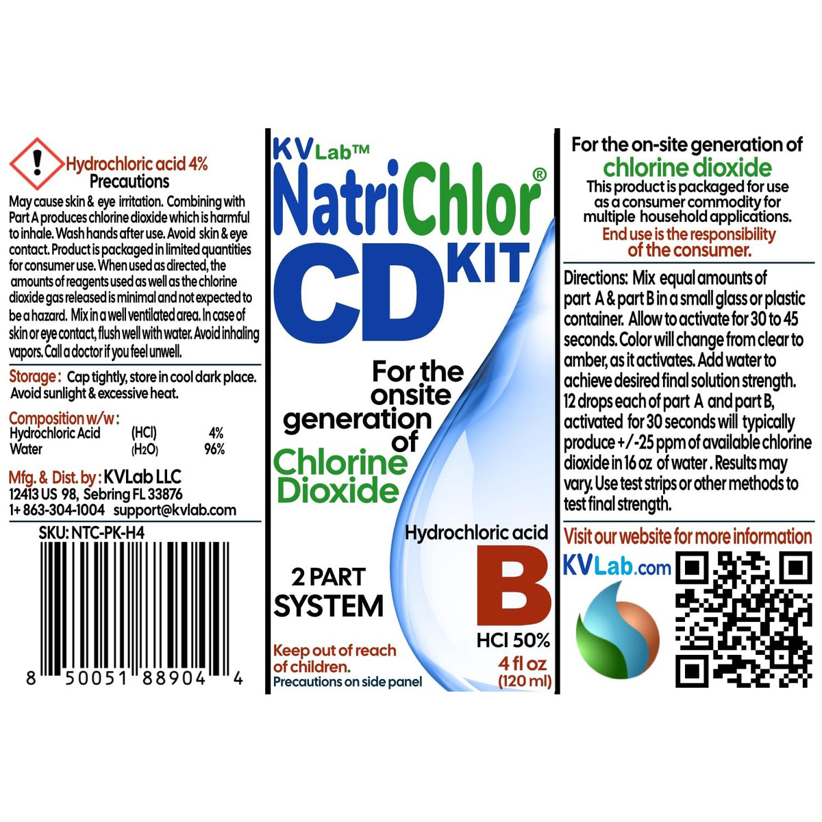 The Original NatriChlor CD Set in Accu-Drop Bottles | HCL | Extra Large Size (8 oz Total)