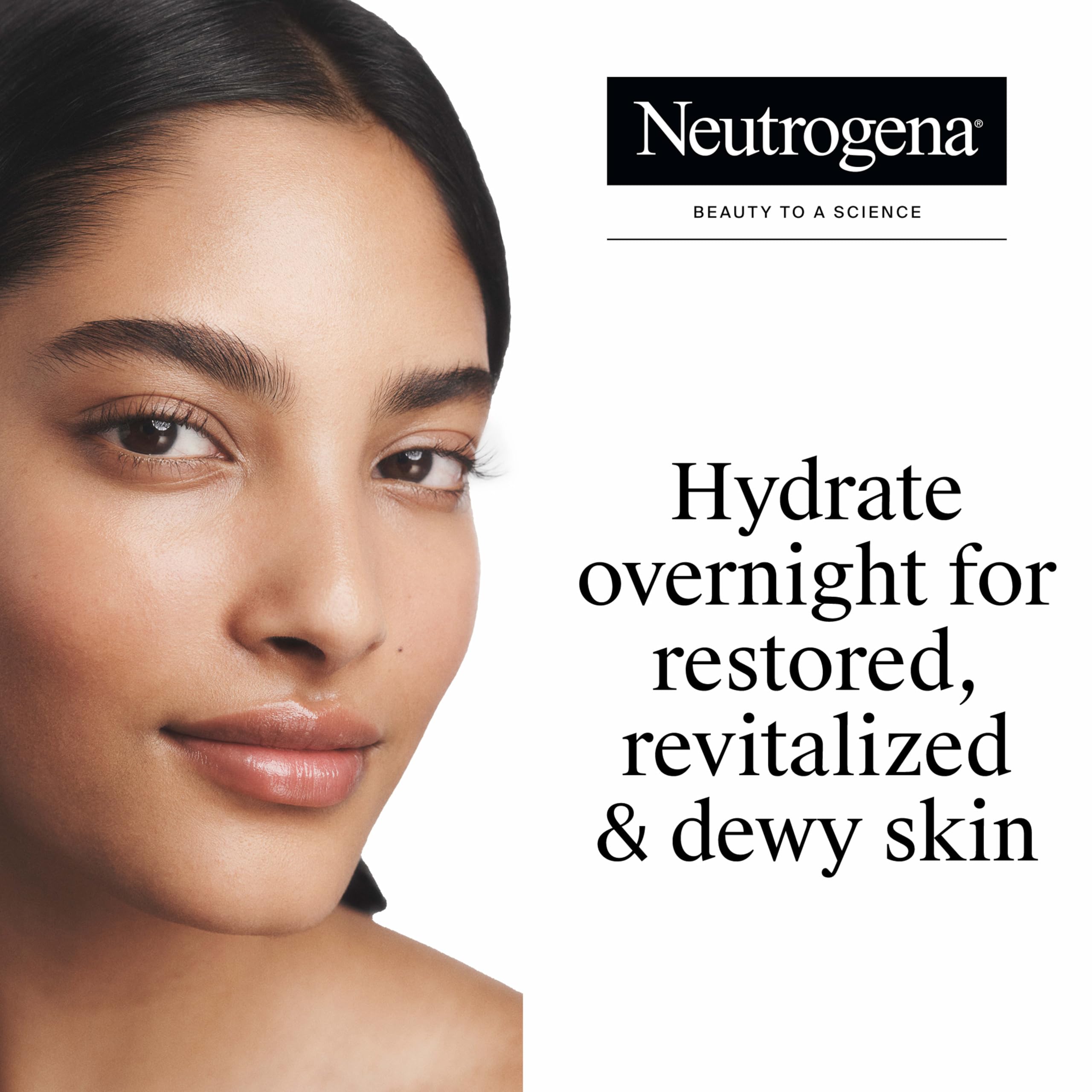 Neutrogena Hydro Boost Night Pressed Serum, 1.7 oz | Hyaluronic Acid & Antioxidants, Hydrating Face Moisturizer, Restores & Revitalizes Skin Overnight, Normal to Extra Dry Skin