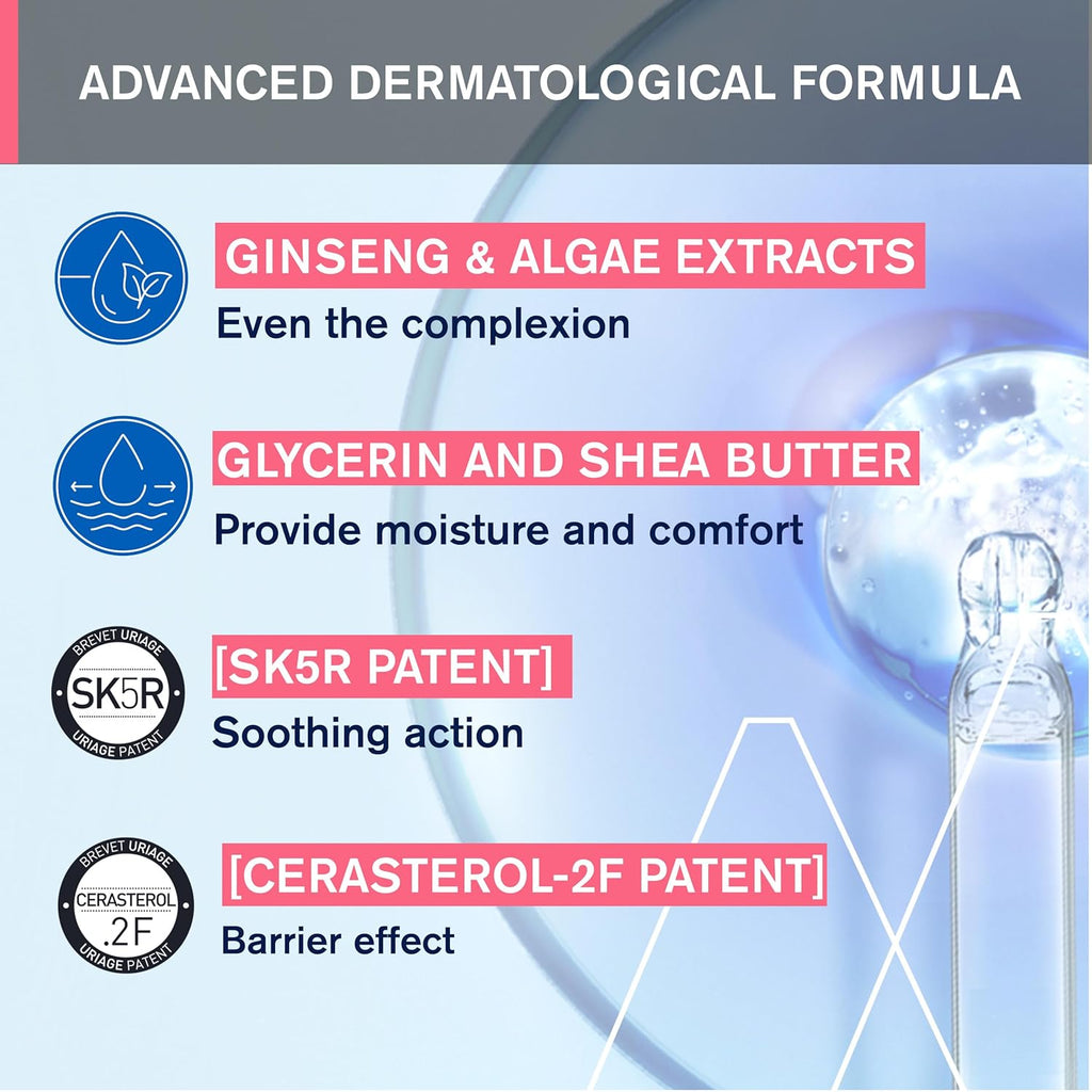 Buy now URIAGE Roseliane Anti-Redness Cream with Green Pearls, Shea Butter, Ginseng & Algae Extracts | Soothes, Hydrates, Reduces Visible Redness, Paraben-Free, Non-Comedogenic, 40 mL / 1.35 oz at indiglob india