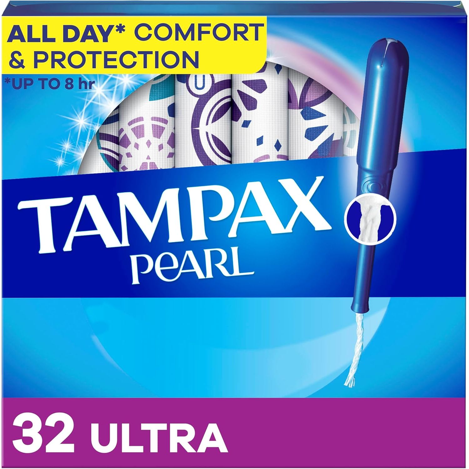 Buy now Tampax Pearl Tampons for Women, with LeakGuard Braid, Ultra Absorbency, Unscented, 45 Count 32 Count at indiglob india