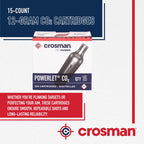 Crosman 15-Count CO2 Cartridges for Air Rifles and Air Pistols