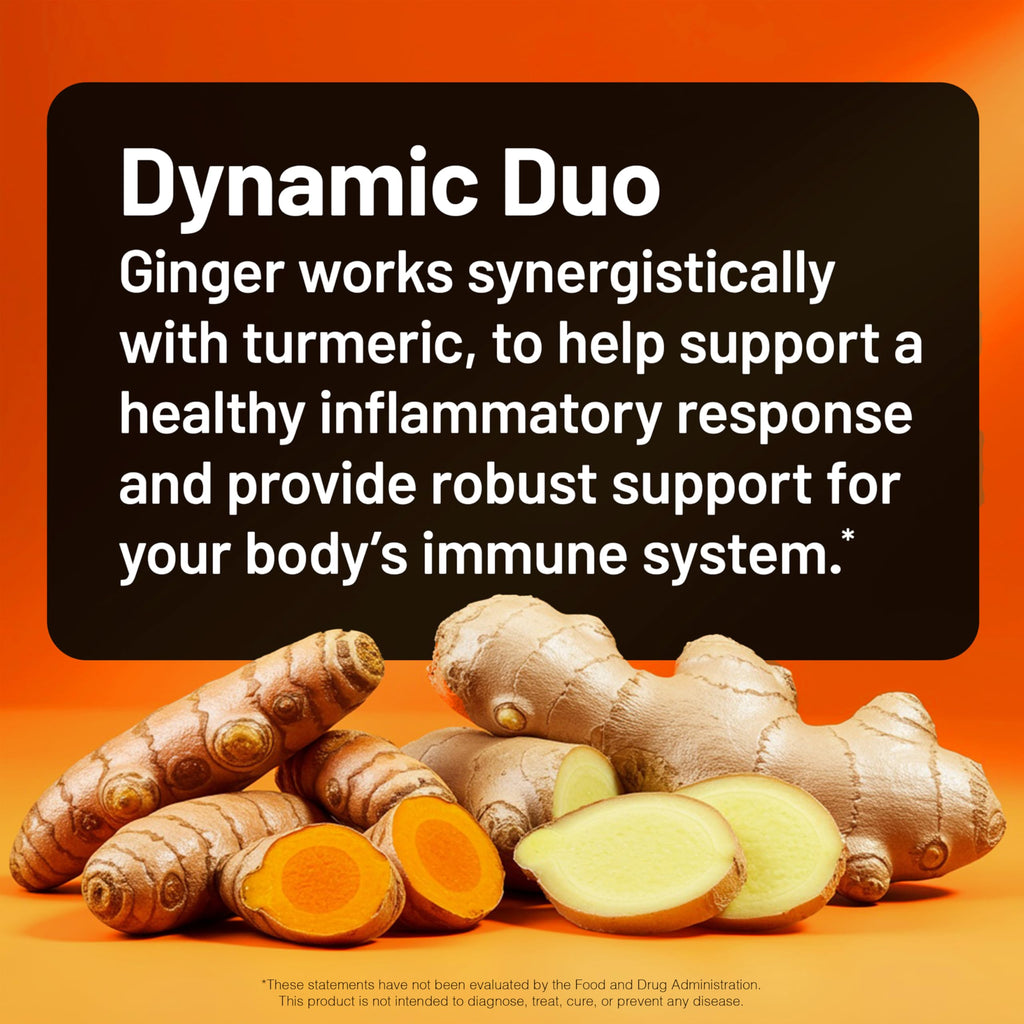 NatureWise Turmeric Curcumin + Ginger 2400mg Supplement, 90 Capsules