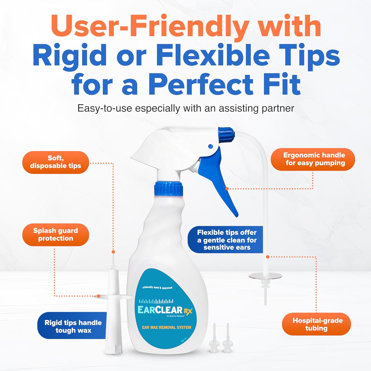 Buy now EarClear Rx Complete Ear Wax Removal & Cleaning Kit â€“ Safe, Gentle, Doctor-Recommended Ear Cleaning & Ear Wax Removal Kit for Adults & Kids â€“ Includes Bottle Washer, Basin & 20 Rigid & Flexible Tips at indiglob india