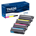 Compatible Toner Cartridge Replacement for Brother TN436 TN 436 TN436BK TN433 TN431for Brother HL-L8360CDW HL-L8260CDW MFC-L8900CDW MFC-L8690CDW Printer (Cyan, Yellow, Magenta, Black, 4 Pack)