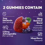ZzzQuil PURE Zzzs De-Stress 2mg Melatonin Gummies, , Sleep Aids for Adults, Ashwagandha for Stress Support, 60 Gummies