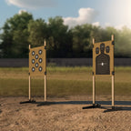 KNINE OUTDOORS Shooting Target Stand for Outdoors, Adjustable Base, 2 Pack