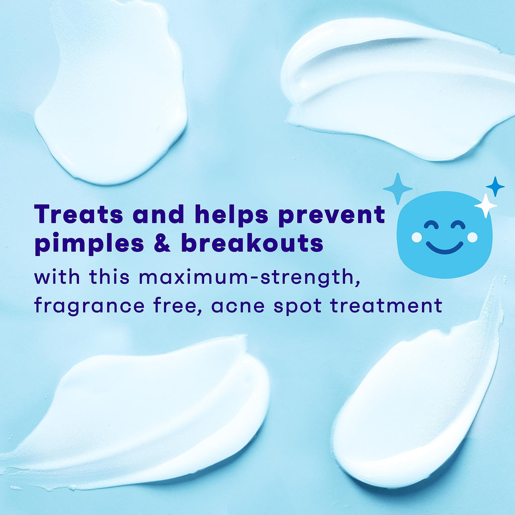 Clean & Clear Persa-Gel 10 Acne Spot Treatment, 1 fl. oz | Topical Pimple Cream, Oil-Free, Maximum Strength 10% Benzoyl Peroxide, Visibly Reduces Acne in One Day, Fragrance-Free