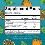 MARYRUTH'S USDA Organic Vitamin C Gummies, Antioxidant, Non-GMO, 60 Count | Vegan Chewable for Ages 14+, Immune Support & Overall Wellness, Gluten Free
