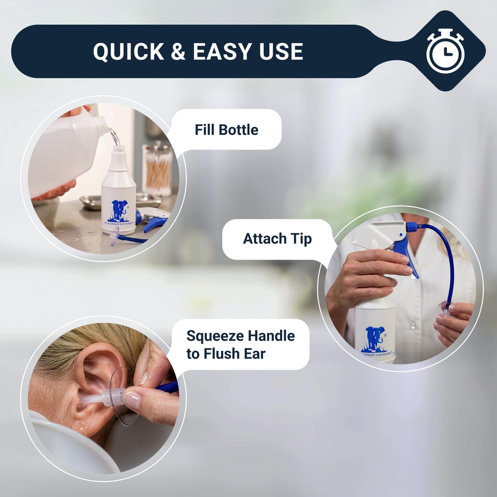 Elephant Ear Washer Bottle System By Doctor Easy