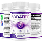 Sodatide Capsules - Official Sodatide Pills Advanced Premium Formula for Overall Wellness, 60 Capsules for 1 Month
