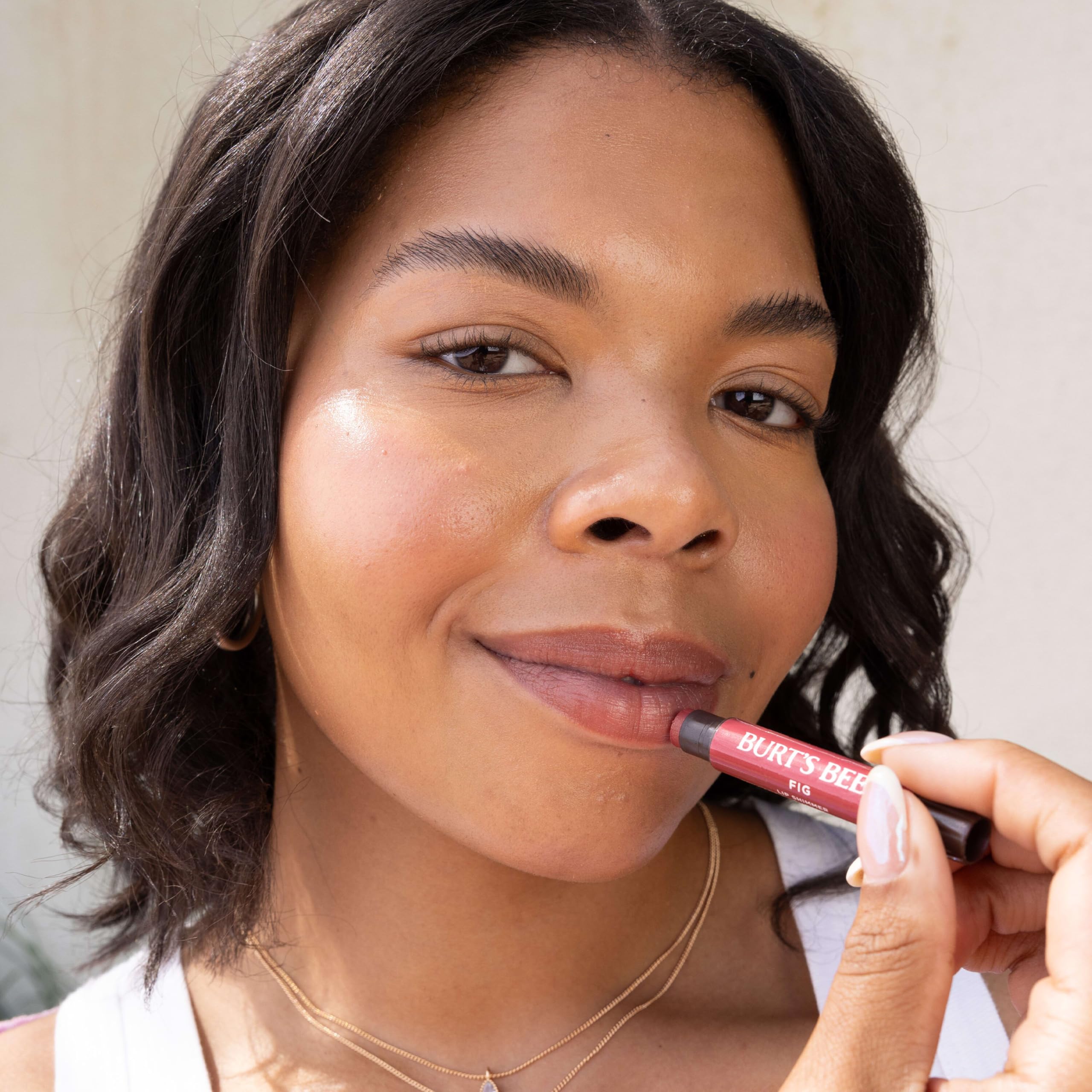 Burt's Bees Lip Shimmer Nude Collection, Tinted Lip Balm, 0.09 oz., 3 Tubes | Moisturizing for All Day Hydration, Natural Glowy Pigmented Finish, Buildable Color, 3 Warm Shades