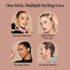 Kitsch Hair Wax Stick for Women & Men with Castor Oil – 2.7 oz | Hair Stick for Flyaways – Slick Stick Hair Styling Product w/ All-Day Hold – No-Residue Formula for Sleek Hair – Made in USA