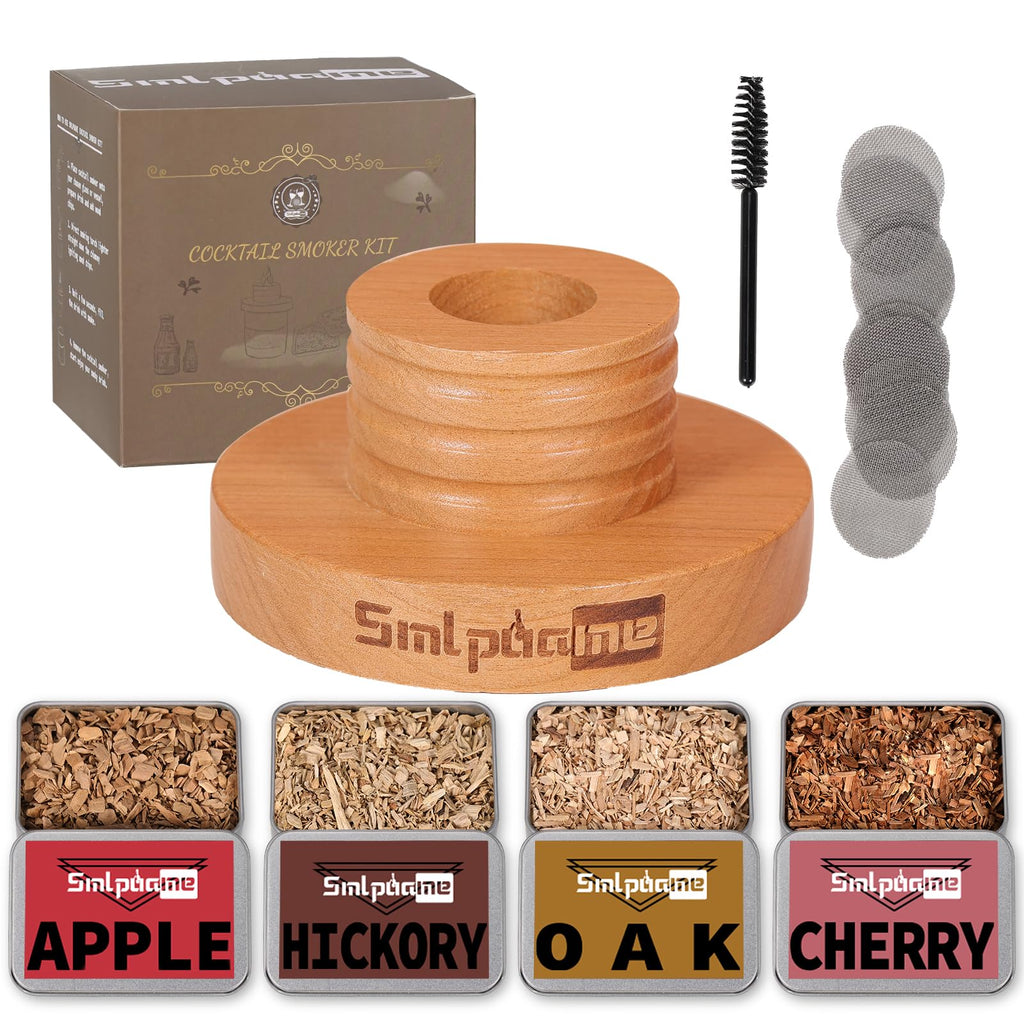 Buy now Cocktail Smoker Kit, Old Fashioned Smoker Kit for Bourbon Whiskey Drink, Smoker Infuser Kit with 4 Flavors Wood Chips, Birthday Father's Day Gifts for Husband, Men, Dad at indiglob india