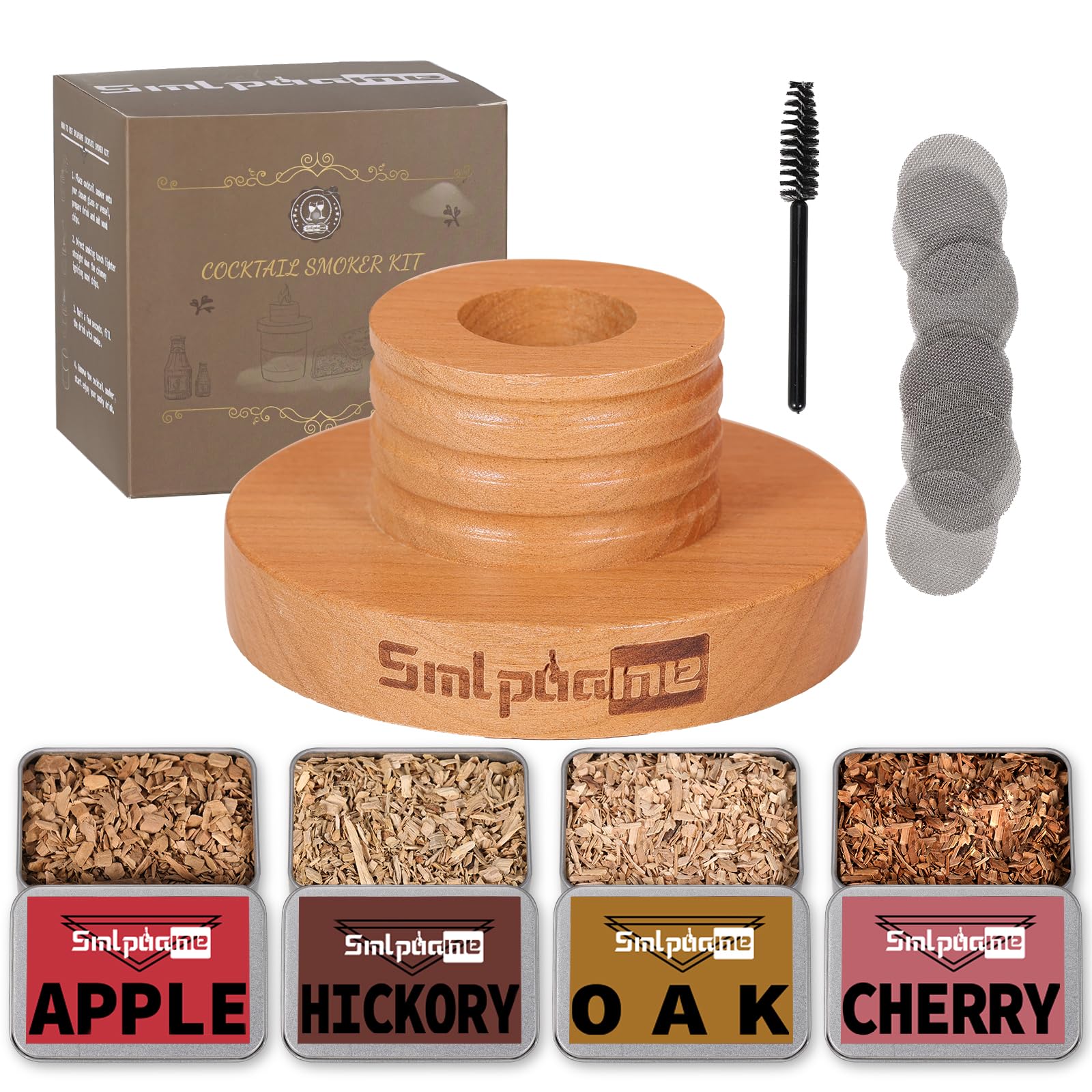 Buy now Cocktail Smoker Kit, Old Fashioned Smoker Kit for Bourbon Whiskey Drink, Smoker Infuser Kit with 4 Flavors Wood Chips, Birthday Father's Day Gifts for Husband, Men, Dad Cocktail Smoker Kit without Torch at indiglob india