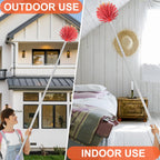 Cobweb Duster with Extension Pole, 59" Adjustable Spider Web Brush