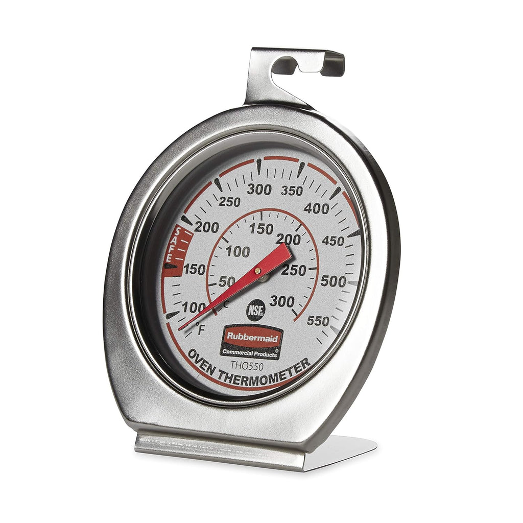 Buy now Rubbermaid Commercial Products Stainless Steel Monitoring Thermometer, Safe for Inside Oven/Grill/Smoker, 60-580°F Range, Easy to Read Food Thermometer For Food Resturant/Home Cooking at indiglob india